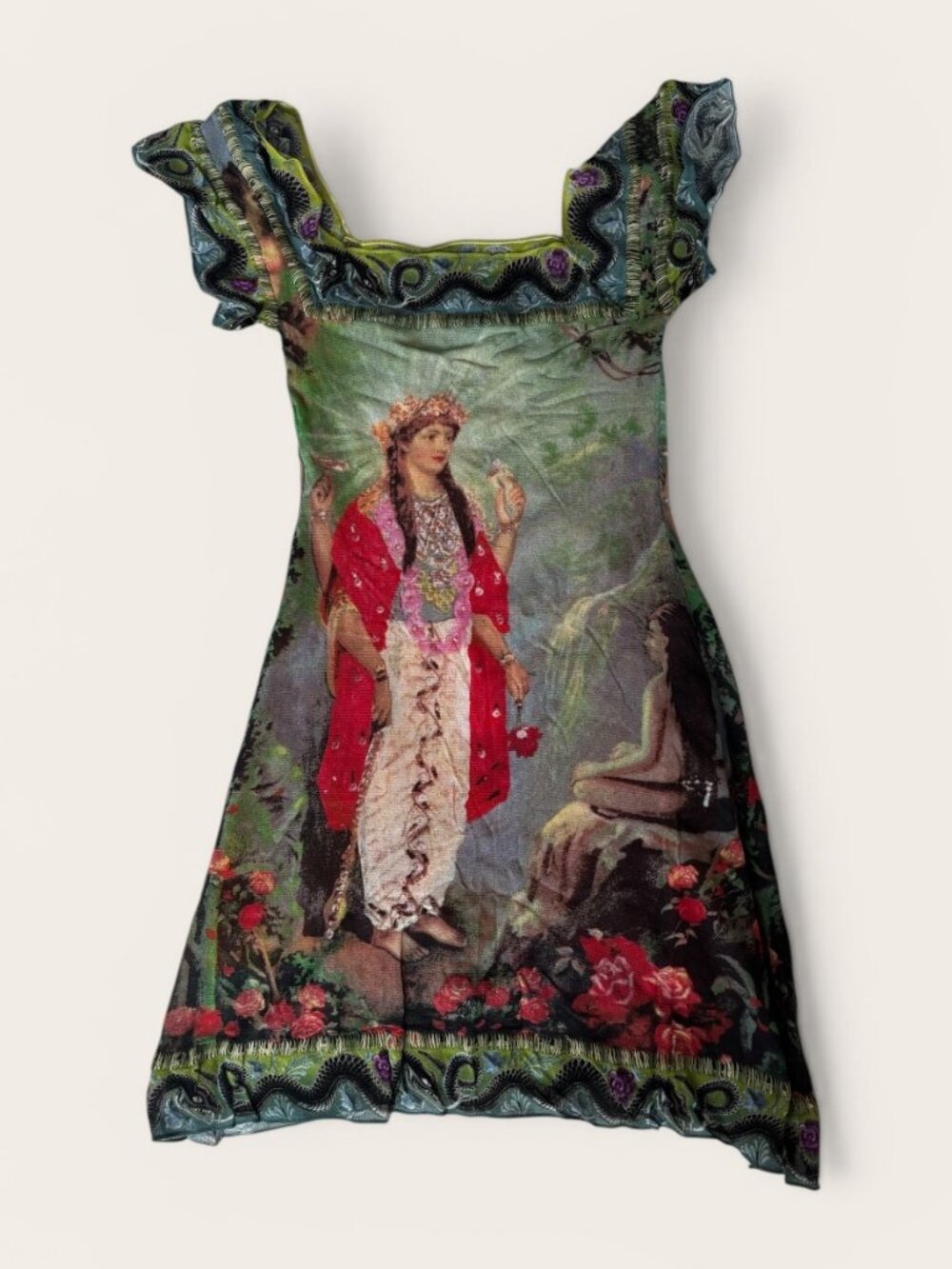 👑 Jean Paul Gaultier Mini Dress, Femme Oriental Bath Goddess